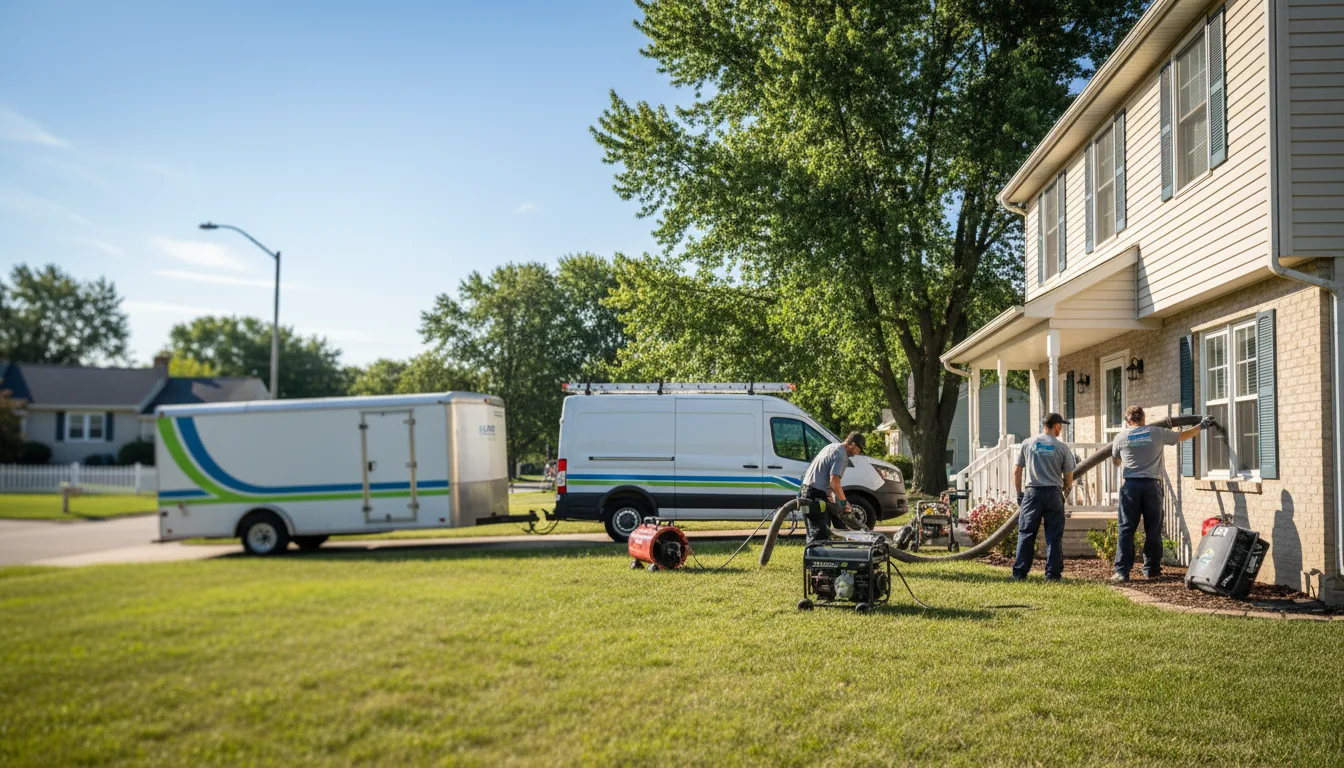 Flooded Basement Restoration And Cleanup With Repair in Burlington, KS near me
